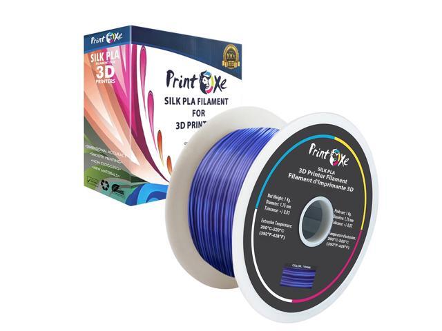 3D PLA like SILK Filament 4 Packs of Violet / Red / White / BlueColours for 3D Printers 1.75 mm Diameter Each Weight 1 Kg Net on Spool (2.2 LBs)...