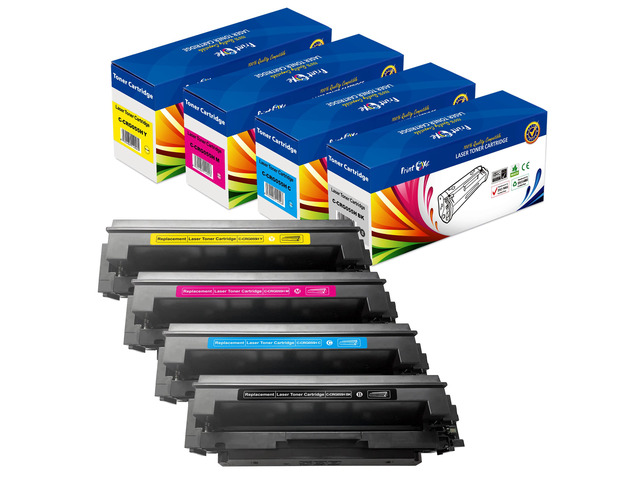 PrintOxe 055H Without Chip Compatible Set 4 High Yield Toner Cartridges for Canon Color ImageCLASS MF740C MF741Cdw MF743 MF743Cdw MF745Cdw...