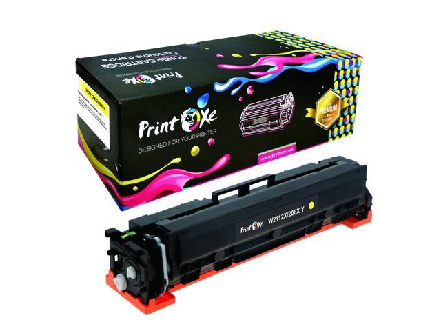 206X Compatible Set WITHOUT CHIP of 4 Toner High Yield Cartridges of 206A Black W2110X Cyan W2111X Yellow W2112X Magenta W2113X for HP