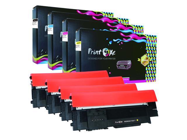 116A Compatible Set of 4 Cartridges Black W2060A Cyan W2061A Yellow W2062A Magenta W2063A for HP Color Laserjet Pro MFP 178nw 178nwg 179fnw...