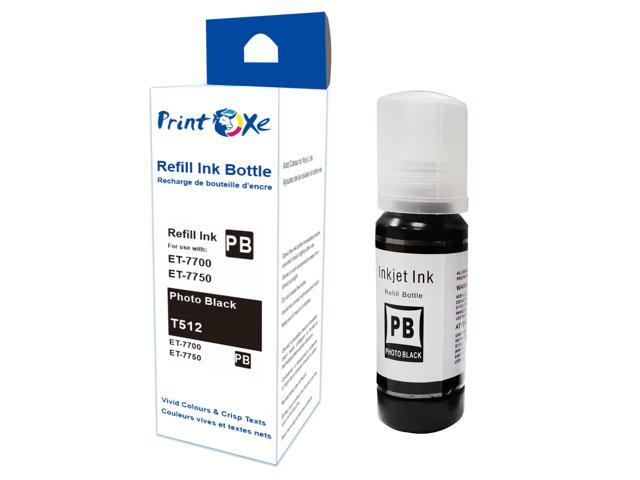 T512 Compatible Ink Refill Bottles Set 512 of 5 Colour Bottles for Expression Premium ET-7700 ET-7750 / Black PhotoBlack Cyan Magenta Yellow...