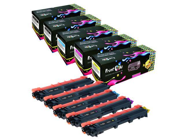 TN221 / TN225 Brother Compatible Set + Black 5 Cartridges TN 221 / 225 HL 3140CW 3150CDN 3150CDW 3170CDW 3180CDW / DCP 9020 9020CDW 9020CDW /...