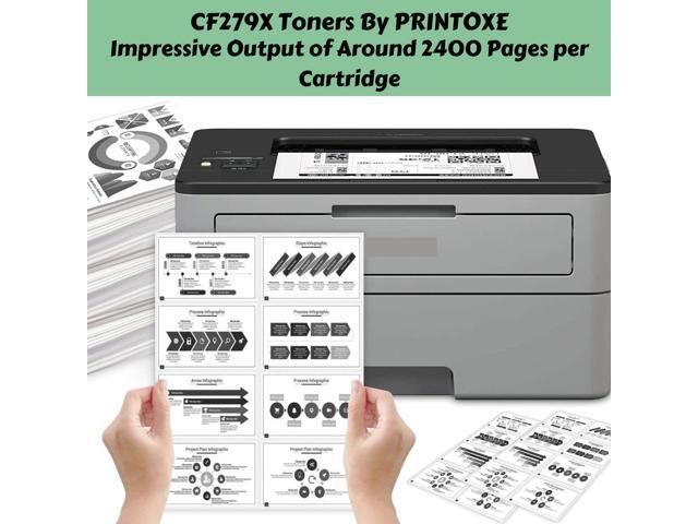 CF279X / 79X Compatible 3 Toners High Yield of CF279A / 79A Each Yield 2,000 Pages for HP LaserJet Pro M12, M12a, M12w and MFP M26, MFP M26a,...