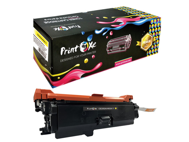 504X Compatible CE252A for HP Yellow Toner Cartridge for Color Laserjet CP3525 CP3525N CP3525DN CP3525X CM3530 CM3530TS & Canon LBP7780Cx LBP5480