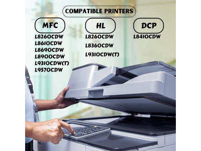 PRINTOXE Brand TN436 Compatible Cyan & Black Toner Cartridges TN 436 for Brother HL L8260CDW L8360CDW L9310CD(T) and DCP L8410CDW and MFC L8690CDW...
