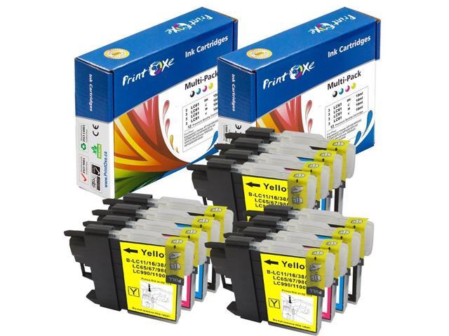 LC 61 Compatible 15 Cartridges with Brother LC61 (6 Black, 3 Cyan, 3 Magenta, 3 Yellow) LC61 See Compatible Printer Models Under Description