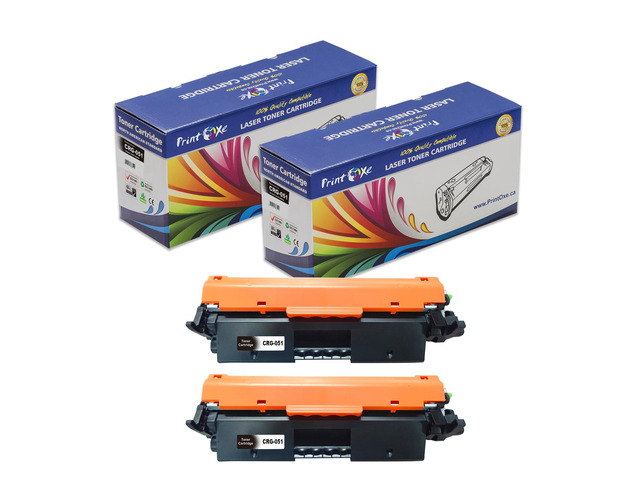CRG 051H Compatible 2 Toner Cartridges New Chips High Yield of 051 2169C001 2168C001 Prints 4,000 Pages for Canon ImageClass LBP 162dw and...