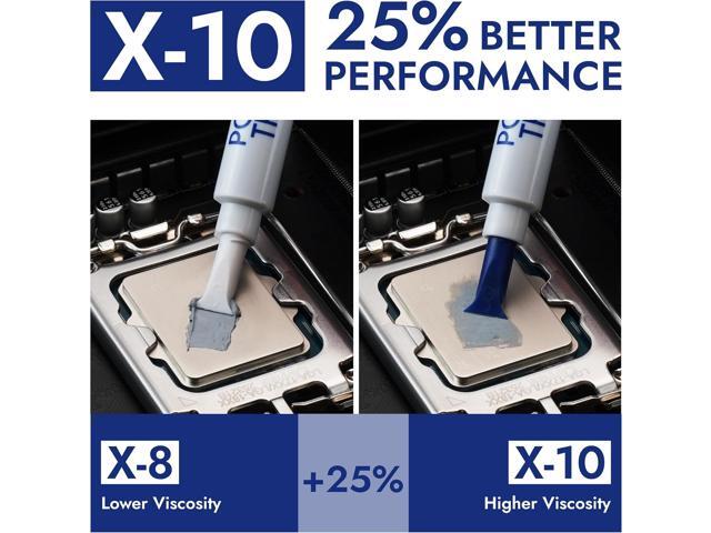 Polartherm X-10 Thermal Paste for CPU & GPU - High Thermal Conductivity, Long Durability, Safe Application, Non-Conductive Thermal Grease - Thermal...
