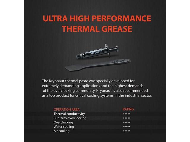 Thermal Grizzly Kryonaut - 3 Pack, High-Performance CPU Thermal Paste for Cooling All Processors, Graphics Cards, and Heat Sinks - Thermal Compound...