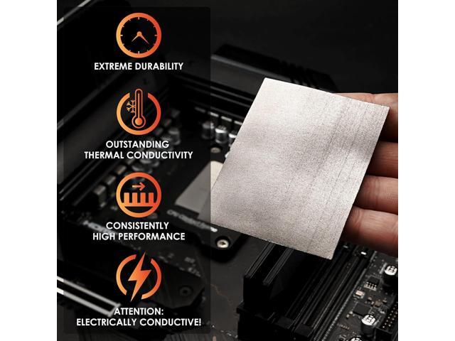 Thermal Grizzly KryoSheet (25x25x0.2mm) Ultra High Thermal Conductivity Graphene Thermal Pad Perfect Alternative for Thermal Paste on...