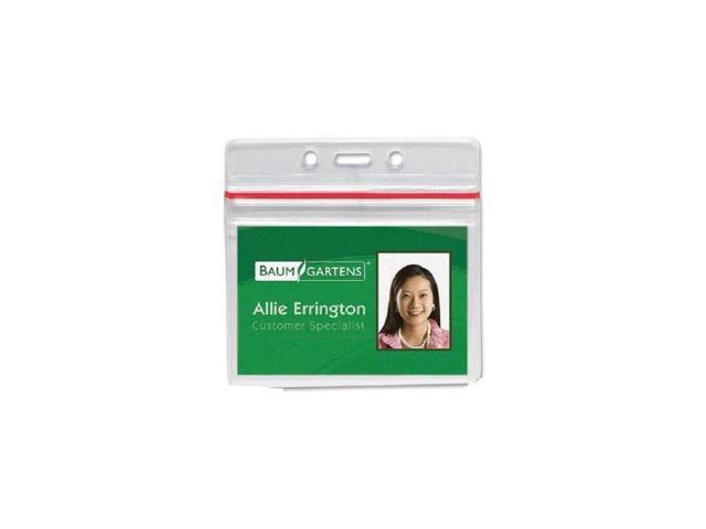 Baumgartens 47830 Sealable ID Badge Holder - Clear