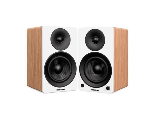 Fluance Reference RT85 High Fidelity Vinyl Turntable (White), PA10 Phono Preamp, Ai61 Powered 6.5' Bookshelf Speakers (Lucky Bamboo), Ortofon 2M...