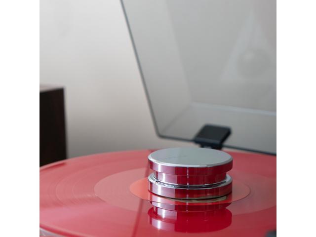 Fluance High Density Frosted Acrylic Platter For Fluance Reference Turntables RT82/RT83/RT84/RT85, includes HiFi Vinyl Record Weight 760 gram Steel...