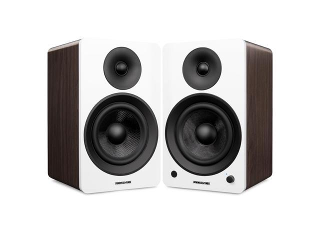 Fluance Reference RT85 High Fidelity Vinyl Turntable (White), PA10 Phono Preamp, Ai61 Powered 6.5' Bookshelf Speakers (White Walnut), Ortofon 2M...