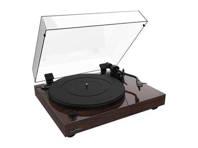 Fluance RT82 Reference High Fidelity Vinyl Turntable Record Player with Ortofon OM 10 Cartridge, Speed Control Motor, Record Weight, 3 in 1 Stylus...