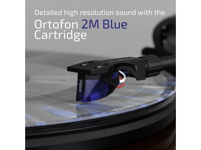 Fluance RT84 Reference High Fidelity Vinyl Turntable Record Player with Ortofon 2M Blue Cartridge, Speed Control Motor, Record Weight, 3 in 1...