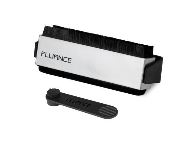 Fluance Vinyl Record Accessory Kit With Record and Stylus Anti-Static Carbon Fiber Brushes and Record Weight (VB52RW02)
