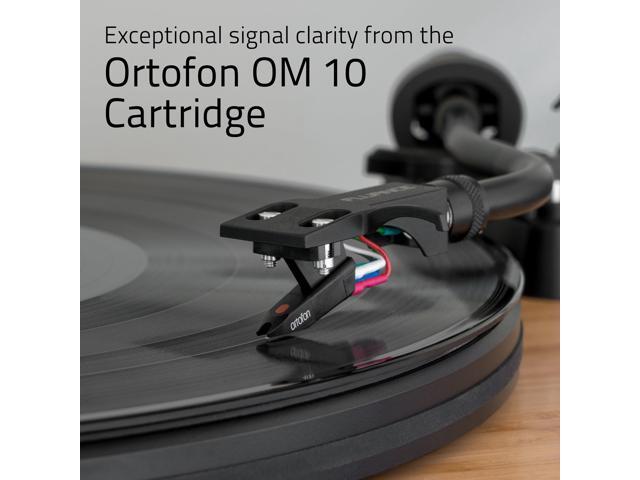 Fluance RT82 Reference High Fidelity Vinyl Turntable Record Player with Ortofon OM 10 Cartridge, Speed Control Motor, Record Weight, 3 in 1 Stylus...