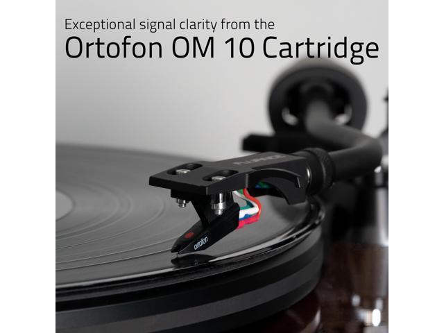 Fluance RT82 Reference High Fidelity Vinyl Turntable Record Player with Ortofon OM 10 Cartridge, Speed Control Motor, Record Weight, 3 in 1 Stylus...