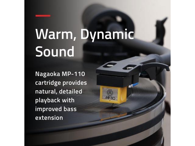 Fluance RT85N Reference High Fidelity Vinyl Turntable Record Player with Nagaoka MP-110 Cartridge Acrylic Platter Speed Control Motor High Mass MDF...