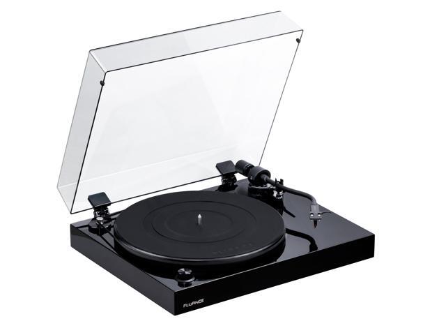 Fluance RT82 Reference High Fidelity Vinyl Turntable Record Player with Ortofon OM 10 Cartridge, Speed Control Motor, Record Weight, 3 in 1 Stylus...