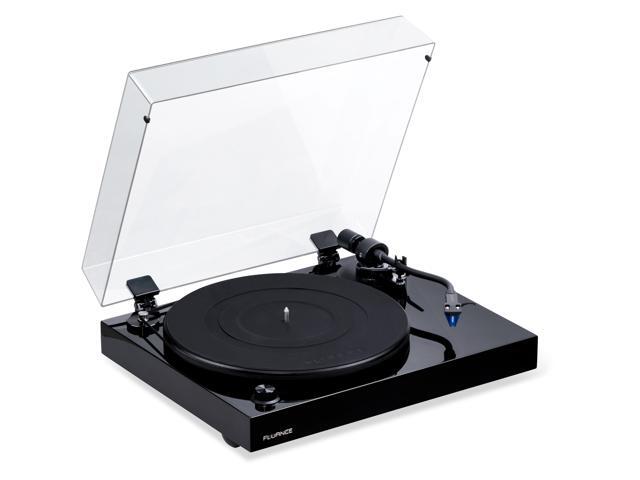 Fluance RT84 Reference High Fidelity Vinyl Turntable Record Player with Ortofon 2M Blue Cartridge, Speed Control Motor, Record Weight, 3 in 1...