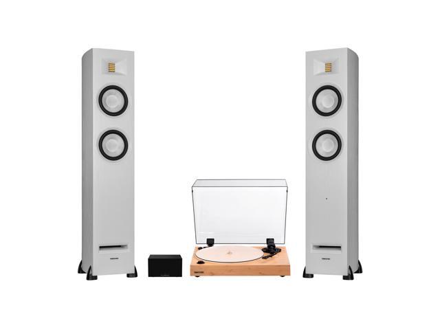 Fluance RT85N Vinyl Turntable Record Player, Nagaoka MP-110 Cartridge, Ri91 Powered Floorstanding Speakers, PA10 Preamp