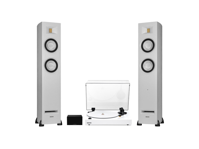 Fluance RT85N Vinyl Turntable Record Player, Nagaoka MP-110 Cartridge, Ri91 Powered Floorstanding Speakers, PA10 Preamp