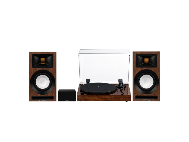 Fluance RT82 Vinyl Turntable Record Player, Ortofon OM 10 Cartridge, Ri71 Powered Bookshelf Speakers, PA10 Preamp