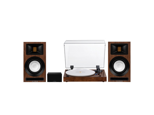Fluance RT85 Vinyl Turntable Record Player, Ortofon 2M Blue Cartridge, Ri71 Powered Bookshelf Speakers, PA10 Preamp