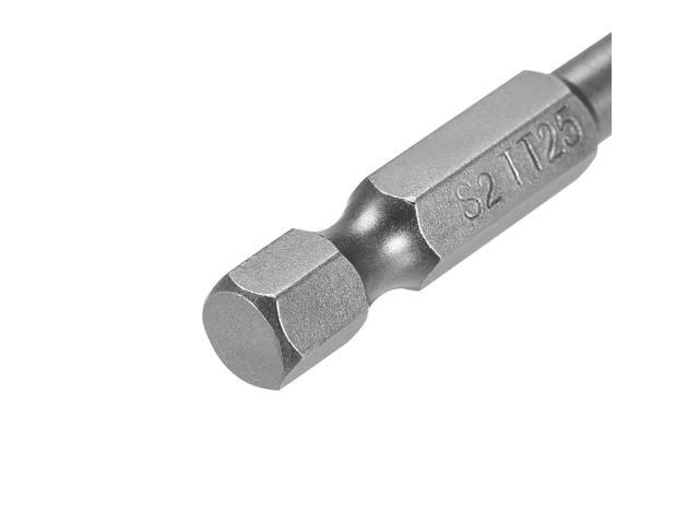 50mm Long 1/4' Hex Shank TS25 Torx Security Star Screwdriver Bits S2 High Alloy Steel 10pcs