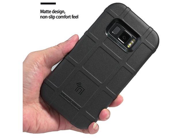 Black Tactical Matte Rugged Shield Case Cover for Samsung Galaxy XCover FieldPro