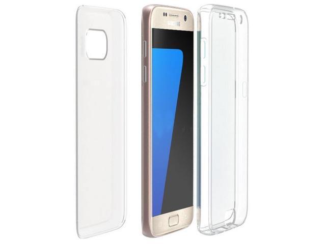 TRI-MAX CLEAR SCREEN GUARD TPU CASE SLIM COVER FOR SAMSUNG GALAXY S7 EDGE