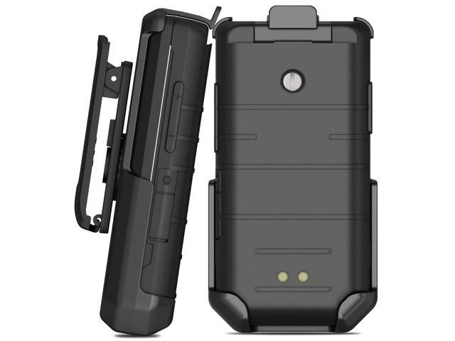 Black Rotating/Ratchet Belt Clip Holster Holder Case for CAT S22 Flip Phone