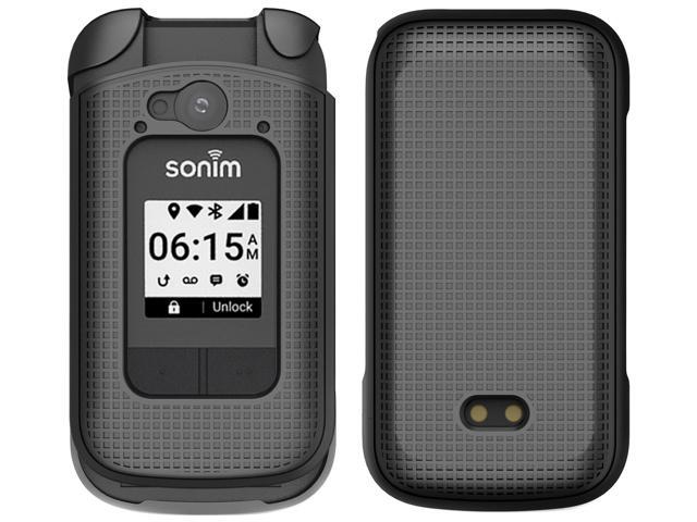 Black Grid Texture Slim Hard Shell Case Cover for Sonim XP3 Plus 4G (XP3900)