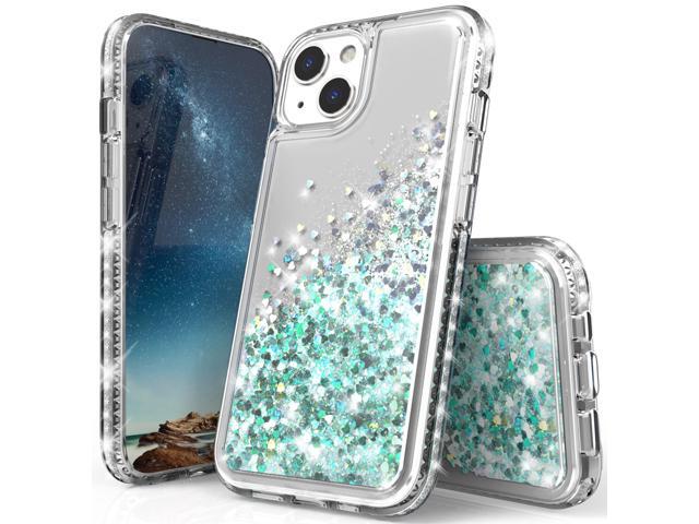 Clear Liquid Sand Glitter Waterfall Case Cover for iPhone 13