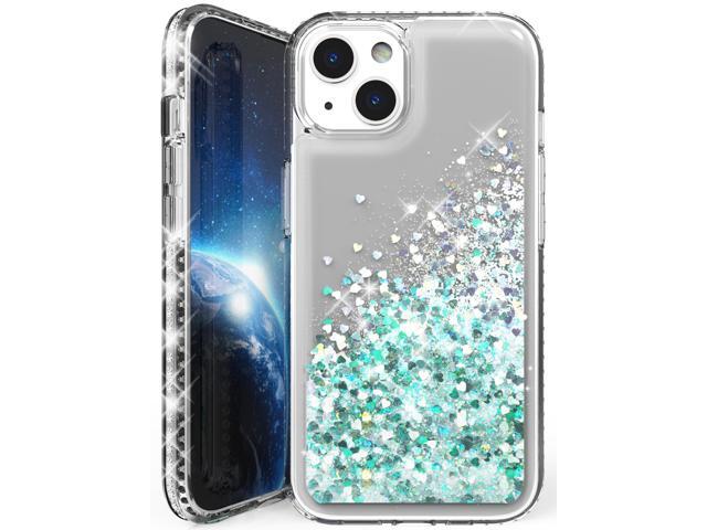 Clear Liquid Sand Glitter Waterfall Case Cover for iPhone 13 Mini