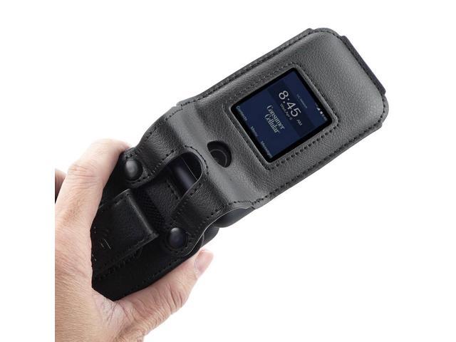 Black Case Belt Clip for Consumer Cellular Verve Snap Phone (Telstra Flip 4)