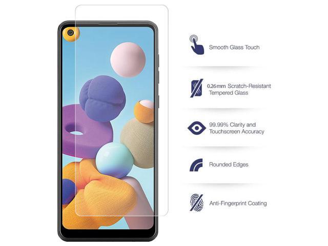 2X Tempered Glass Screen Protector 9H Crack/Scratch Saver for Galaxy A21, A71 5G