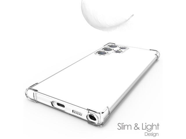 Clear Flex Skin TPU Case Phone Cover for Galaxy S22 Ultra (Camera Protection)
