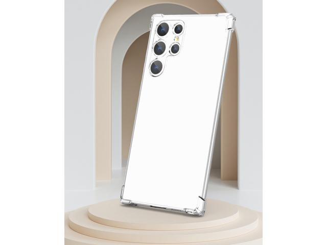 Clear Flex Skin TPU Case Phone Cover for Galaxy S22 Ultra (Camera Protection)