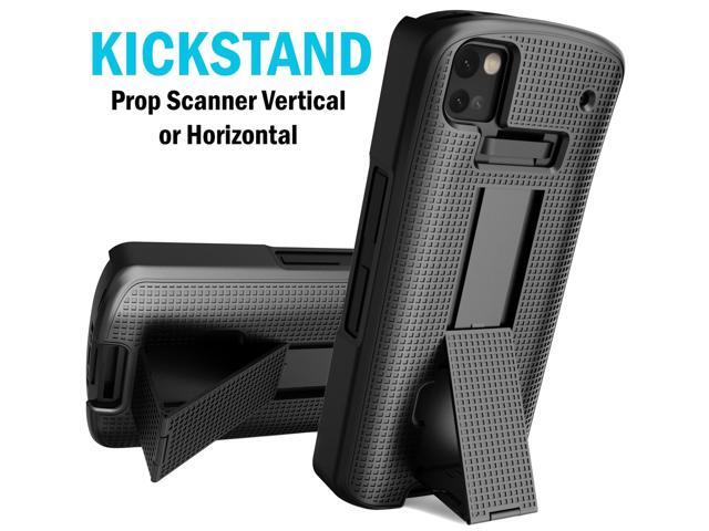 Black Hard Case Cover Stand Belt Clip Holster for Zebra TC53 TC58 Mobile Scanner