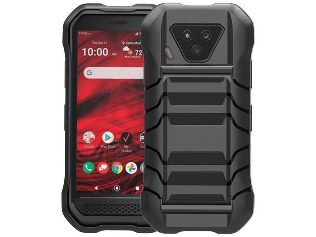 Black Rugged Case Cover Tactical Hand Strap for Kyocera DuraForce Ultra 5G E7110