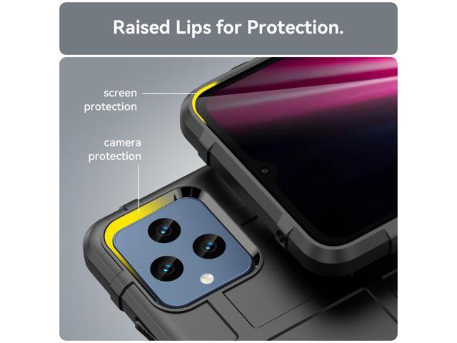 Black Special Ops Tactical Rugged Case for T-Mobile REVVL 6 5G / REVVL 6X 5G