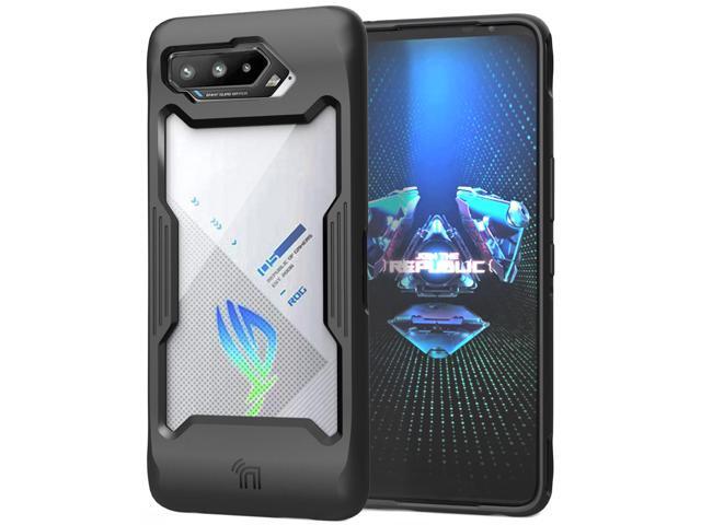 Black Rugged Case Clear Hard Acrylic Cover for Asus ROG Phone 5 Pro Ultimate