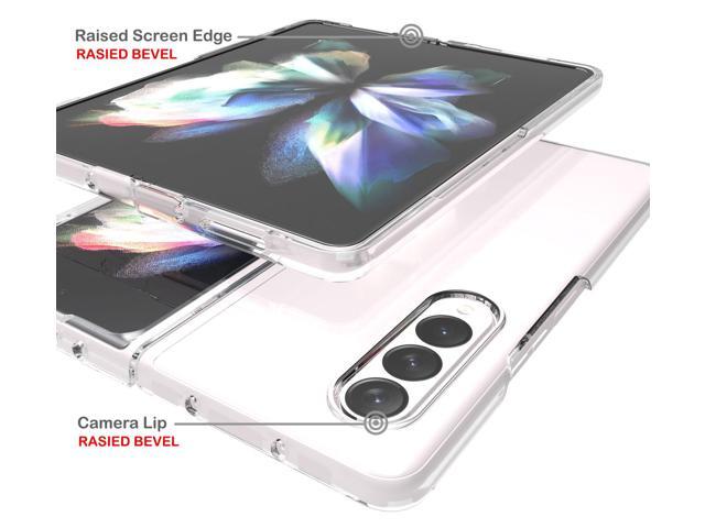 Clear Hard Case Cover and Belt Clip Holster Combo for Samsung Galaxy Z Fold 4 5G
