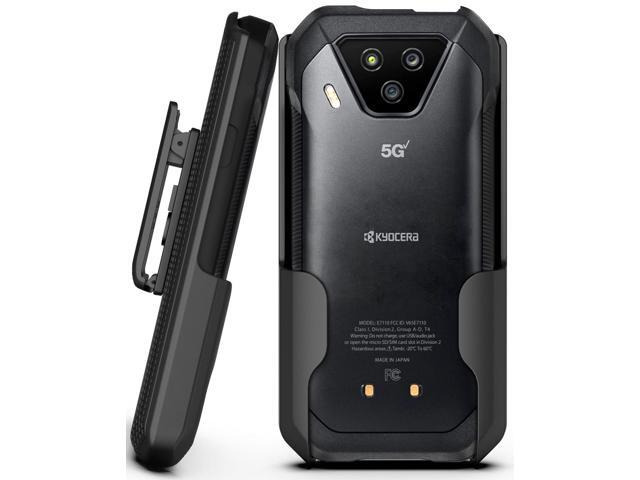 Black Anchor Lock Belt Clip Holster Case for Verizon Kyocera DuraForce Ultra 5G