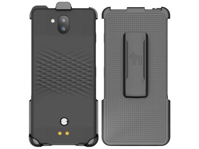 Black Rotating/Ratchet Belt Clip Holster Case for Sonim XP10 5G Phone (XP9900)