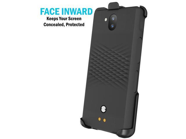 Black Rotating/Ratchet Belt Clip Holster Case for Sonim XP10 5G Phone (XP9900)