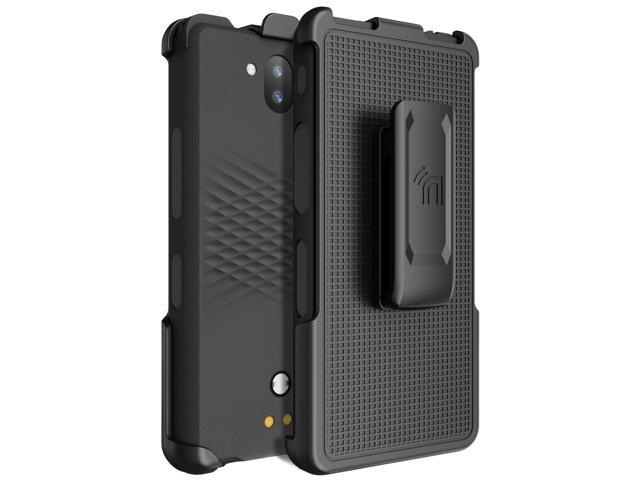 Black Rotating/Ratchet Belt Clip Holster Case for Sonim XP10 5G Phone (XP9900)
